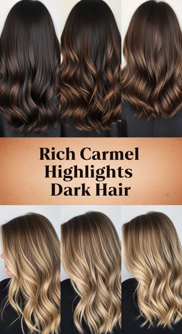 Rich Carmel Highlights Dark Hair 69e9cd04c4349