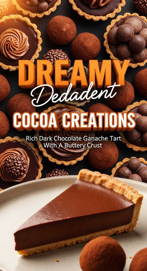 Rich Dark Chocolate Ganache Tart With Buttery Crust 69eb222e7870e