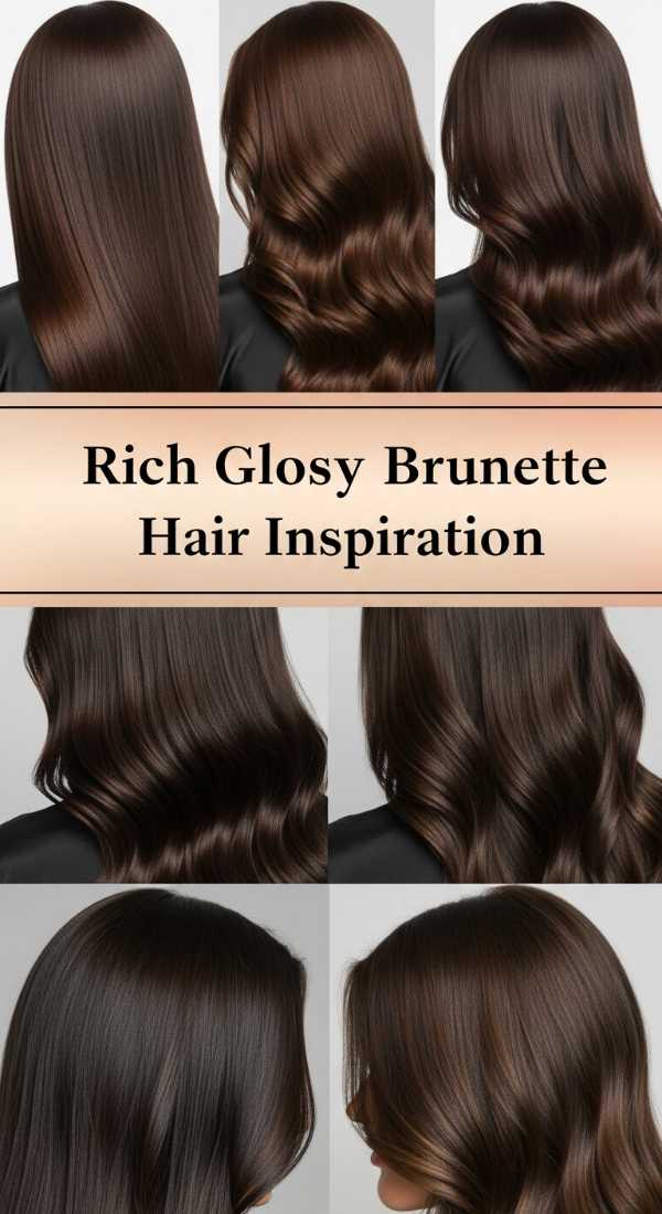Rich Glossy Brunette Hair Inspiration 69df3fce1fd9d