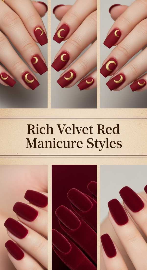 Rich Velvet Red Manicure Styles 69e2730b5977b