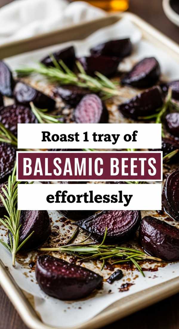 Roast 1 Tray Of Balsamic Beets Effortlessly 69e21f0625018