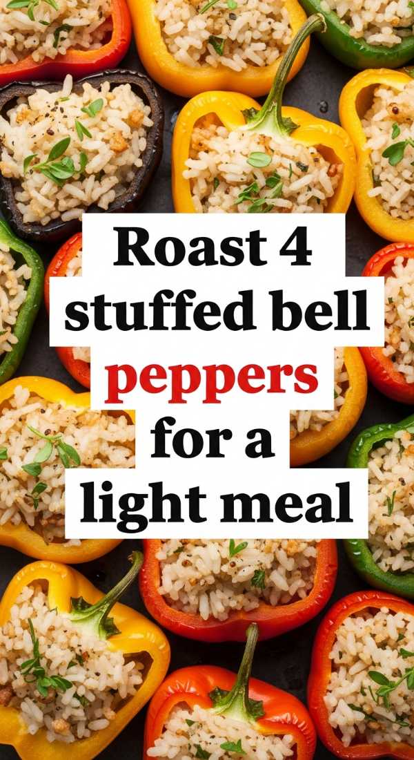 Roast 4 Stuffed Bell Peppers For A Light Meal 69e9b6de04a87