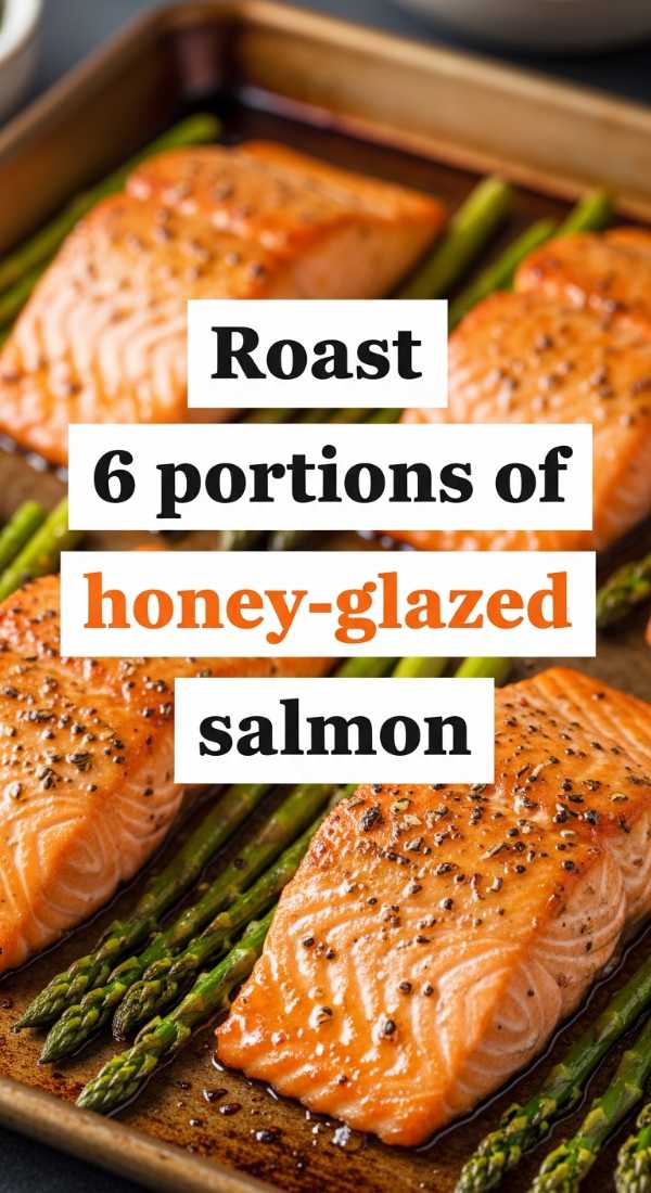 Roast 6 Portions Of Honey Glazed Salmon 69eb7e1ce5528