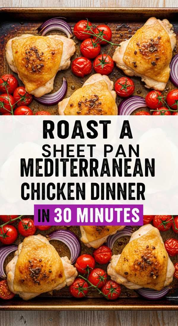 Roast A Sheet Pan Mediterranean Chicken Dinner In 30 Minutes 69e9b55e59cd9