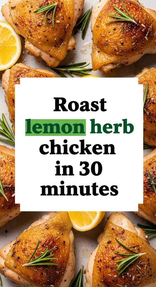 Roast Lemon Herb Chicken In 30 Minutes 69e9b5569b978