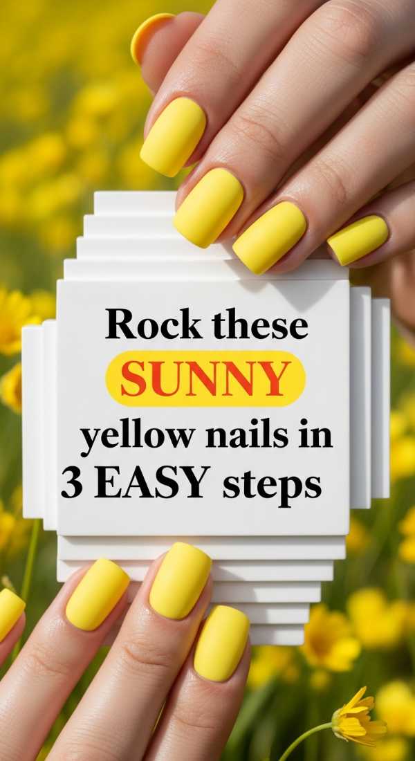 Rock These Sunny Yellow Nails In 3 Easy Steps 69e7802ceabd9
