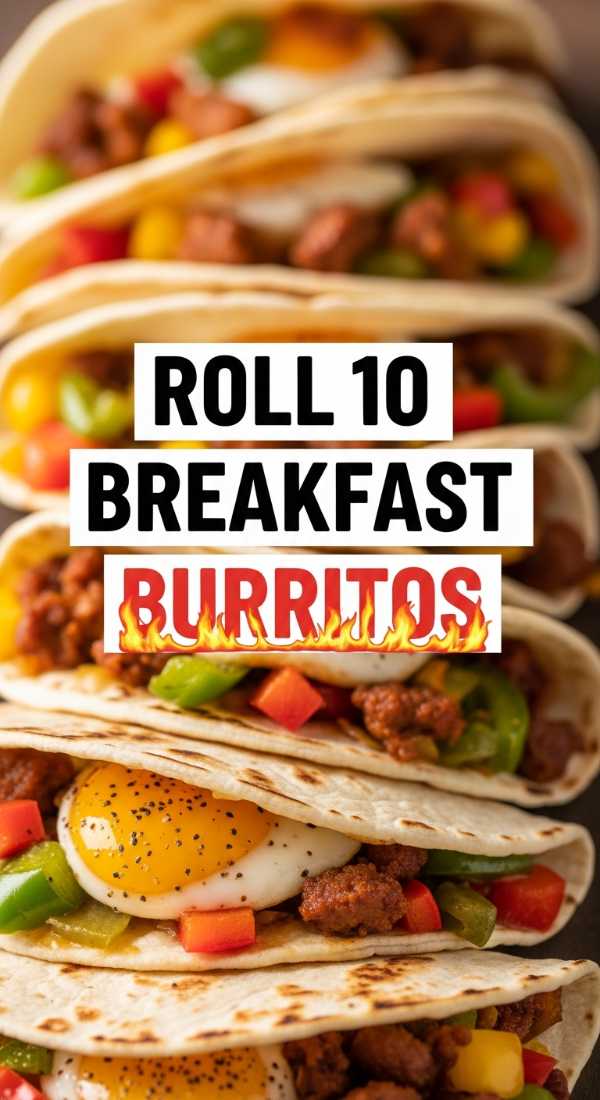 Roll 10 Freezer Friendly Breakfast Burritos Easily 69eb7fc26fdb1