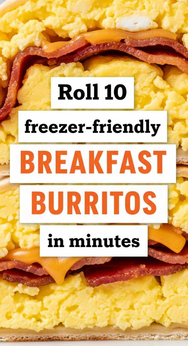 Roll 10 Freezer Friendly Breakfast Burritos In Minutes 69f05aa1c5af0