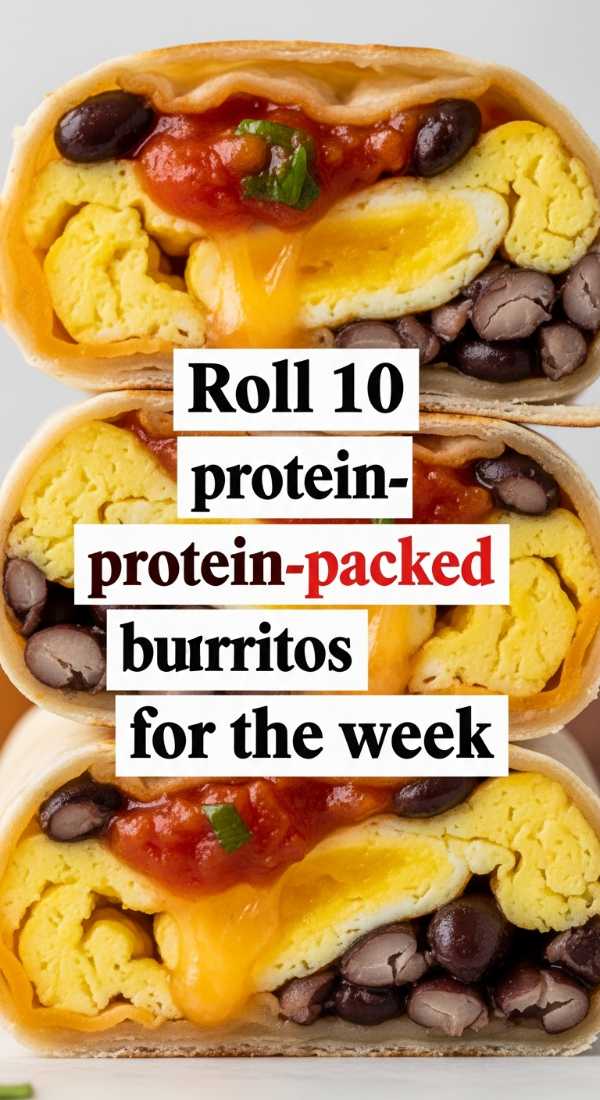 Roll 10 Protein Packed Breakfast Burritos For The Week 69e5d13cb6472