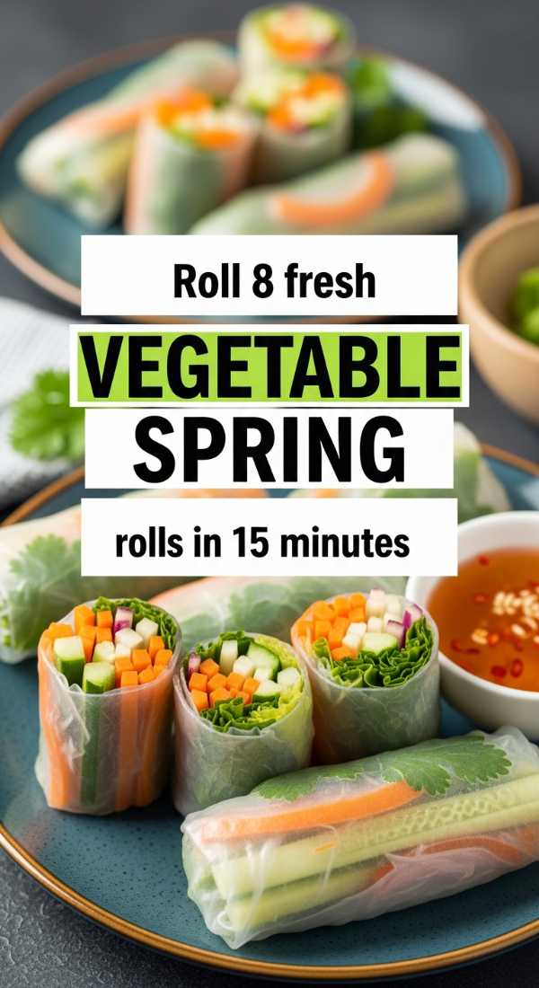 Roll 8 Fresh Vegetable Spring Rolls In 15 Minutes 69eb7fd4d2687