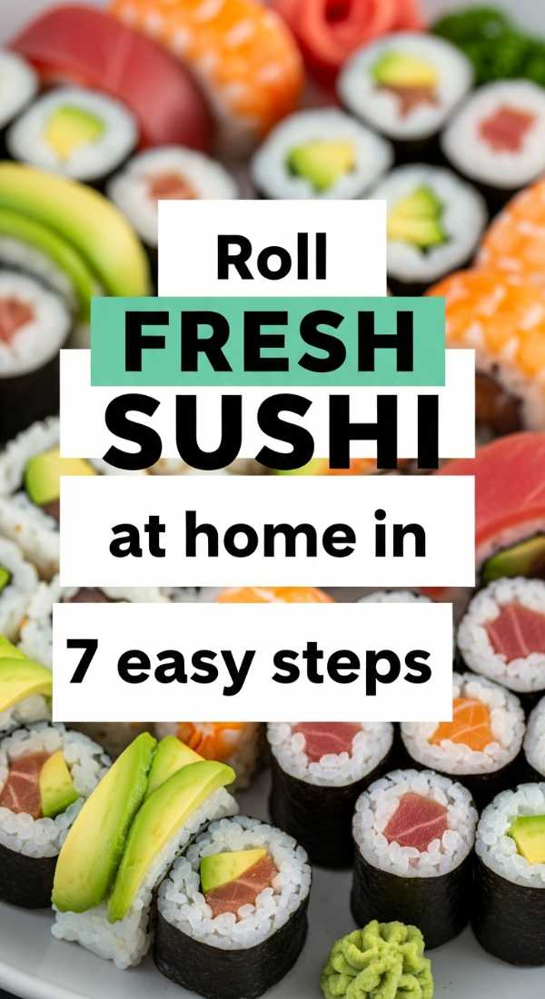 Roll Fresh Sushi At Home In 7 Easy Steps 69eb7e11e22b0