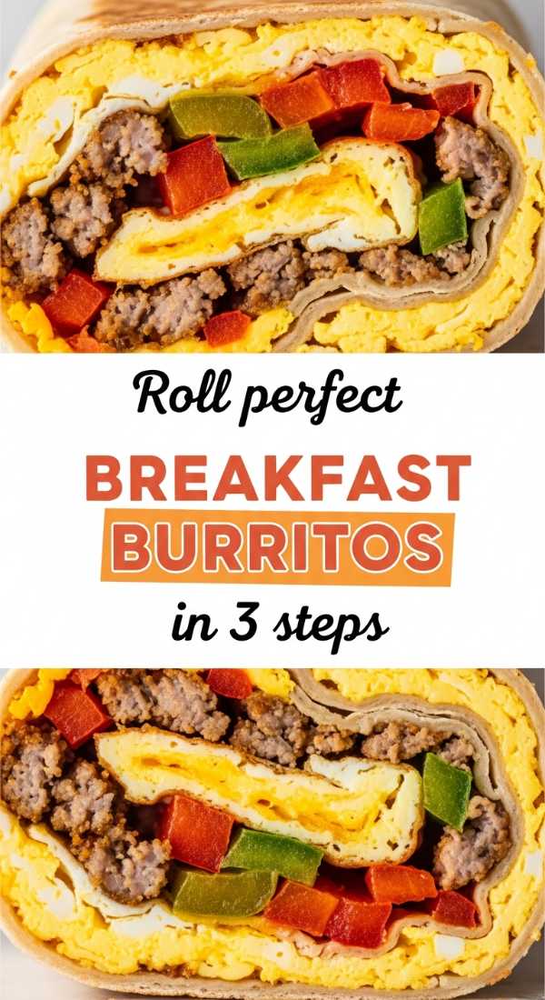 Roll Perfect Breakfast Burritos In 3 Steps 69eb7e291efb7