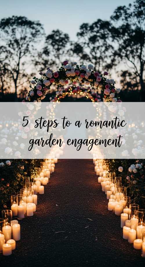 Romantic Garden Engagement Setup