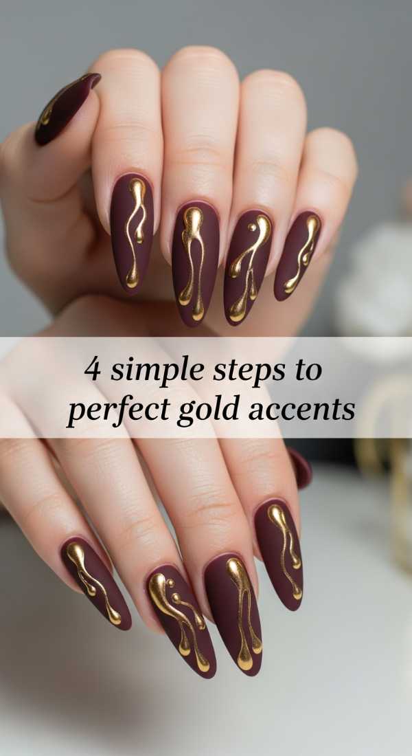 Royal Burgundy Gold Chrome Steps 69e31ee92408a