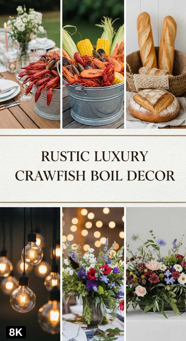 From Guest List to Glam: The Ultimate Chic Celebration Blueprint Rustic Luxury Crawfish Boil Decor 69df2359e0570