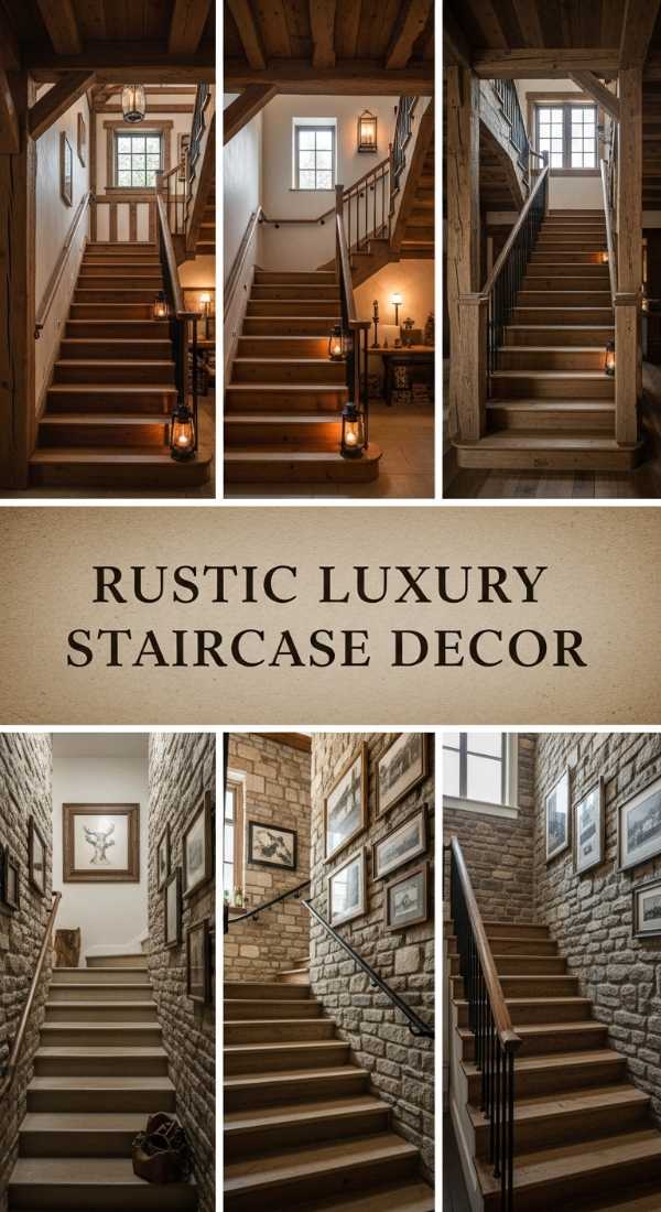 Rustic Luxury Staircase Decor 69df20e179f82