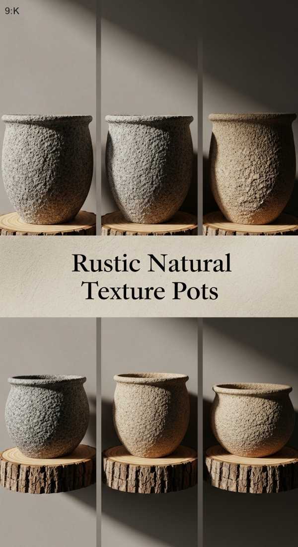 Aesthetic Plant Styling: Why Hand-Painted Pots are a Must-Have Rustic Natural Texture Pots 69df43c8c650e
