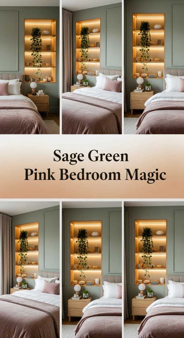 Sage Green Pink Bedroom Magic 69ea60aa627d3