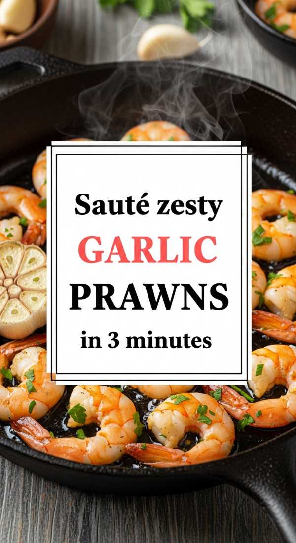 Saute Zesty Garlic Prawns In 3 Minutes 69e8557979479