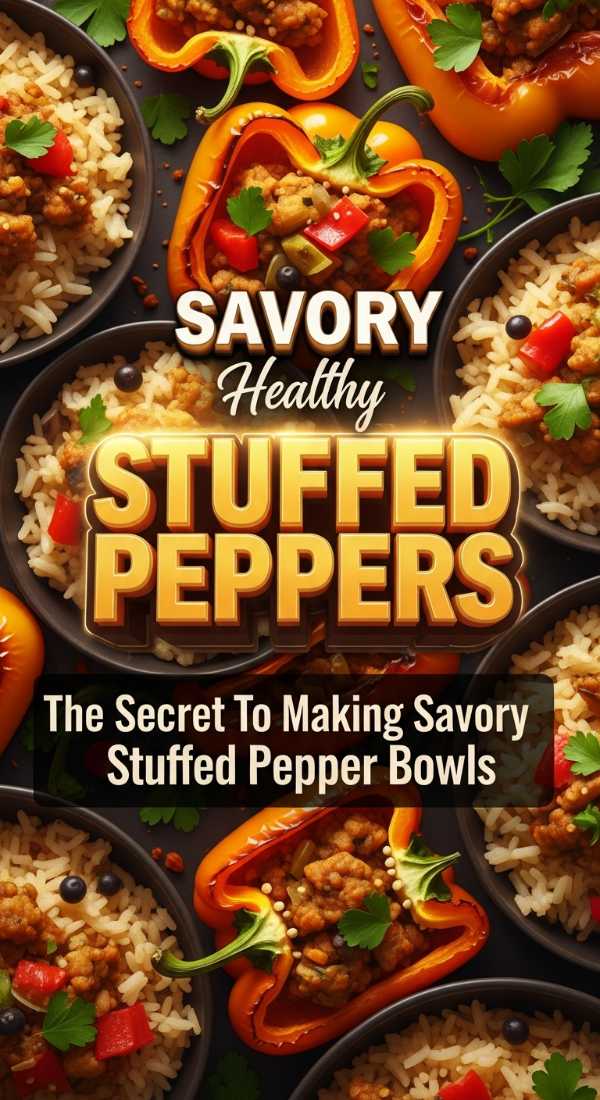 Savory Healthy Stuffed Pepper Bowls