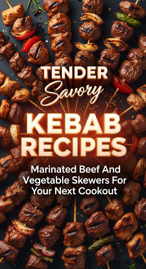 Savory Marinated Beef And Veggie Kebab Recipe 69e7247079443
