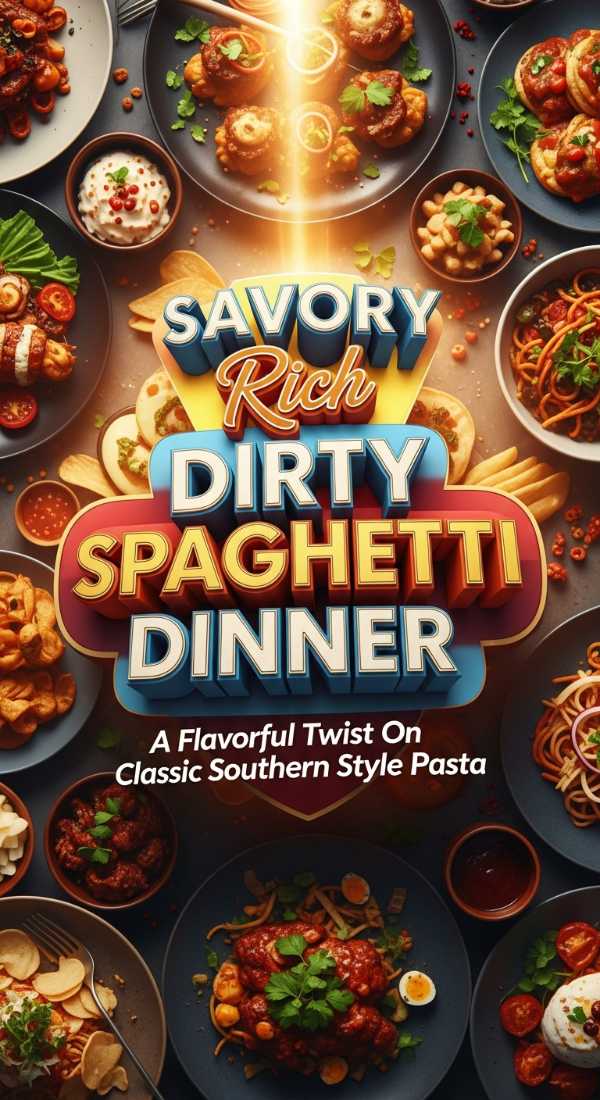 Savory Rich Dirty Spaghetti Dinner 69de7594bd223