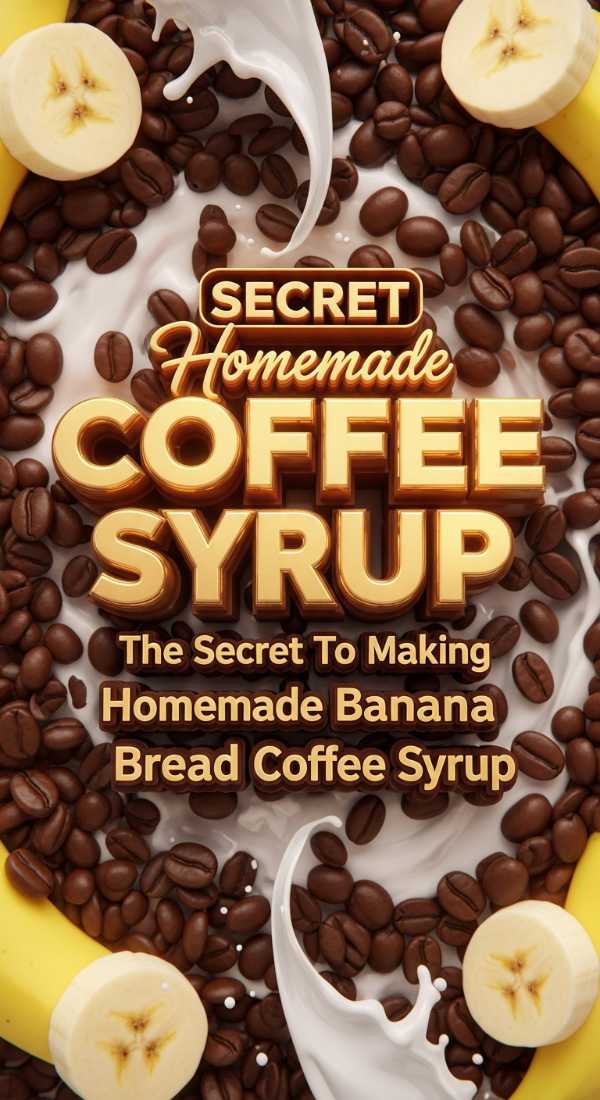 Secret Homemade Banana Bread Coffee Syrup
