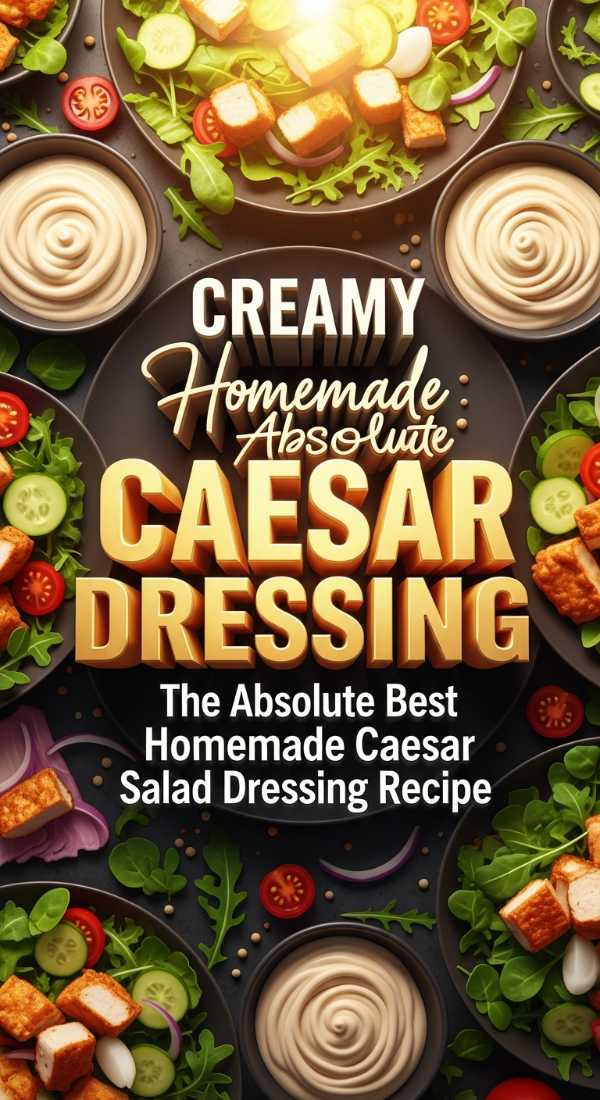 Secret Homemade Caesar Salad Dressing