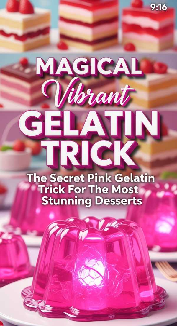 Secret Pink Gelatin Trick For Perfect Desserts