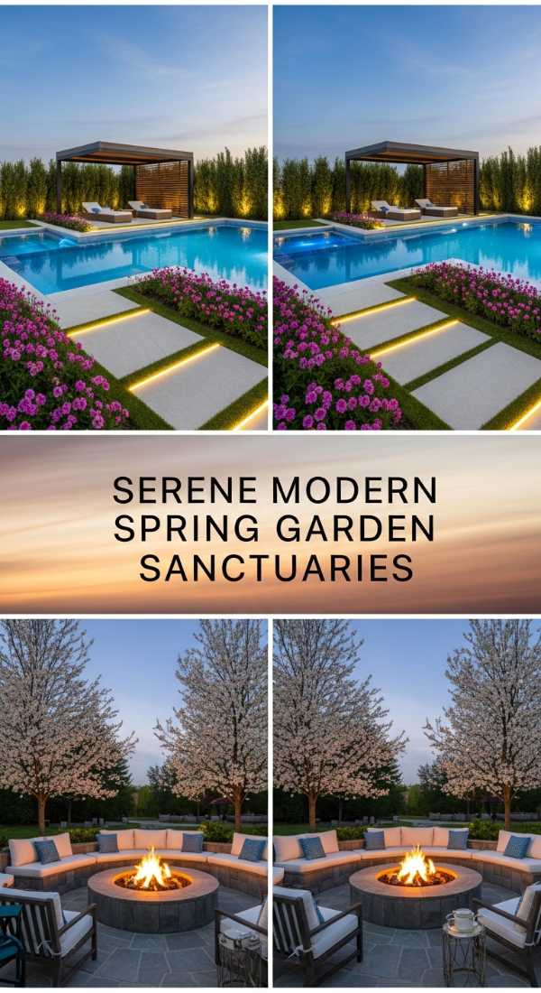 Serene Modern Spring Garden Sanctuaries 69df43d49654a