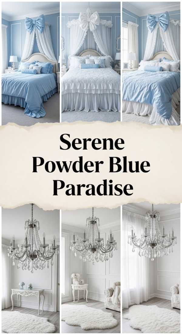 Serene Powder Blue Paradise