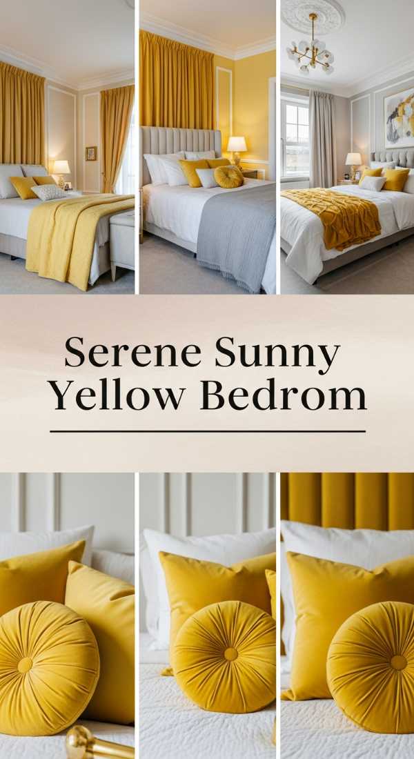 Serene Sunny Yellow Bedroom 69e64b7f0c47d