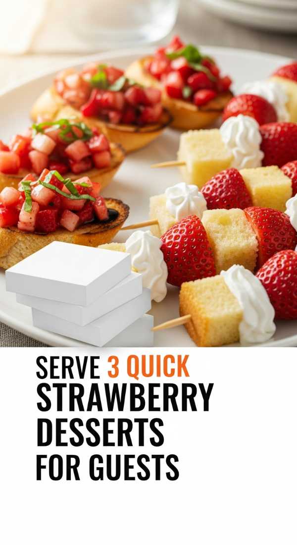 Serve 3 Quick Strawberry Desserts For Guests 69edfa9cc23a6