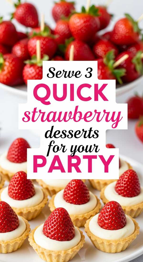 Serve 3 Quick Strawberry Desserts For Your Party 69e853d768a6d
