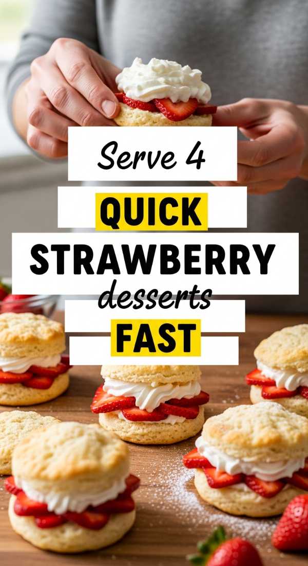 Serve 4 Quick Strawberry Desserts Fast 69e70c077302e