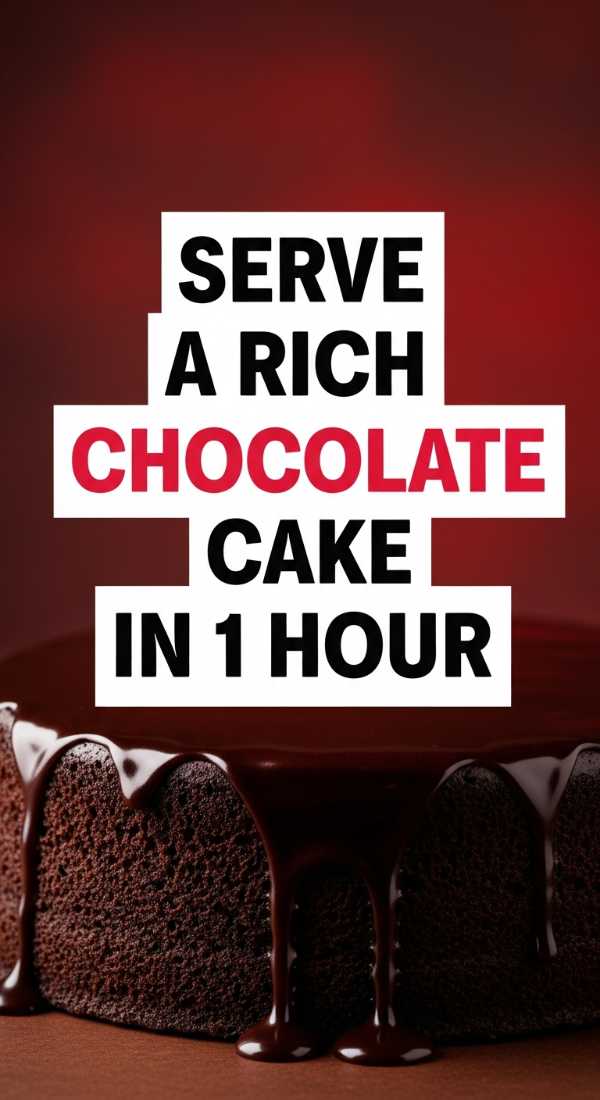 Serve A Rich Chocolate Cake In 1 Hour 69ef469bbe289