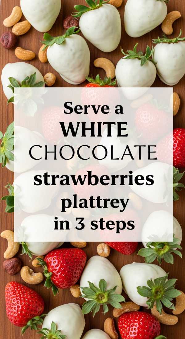 Serve A White Chocolate Strawberries Platter In 3 Steps 69f05acec0a4b