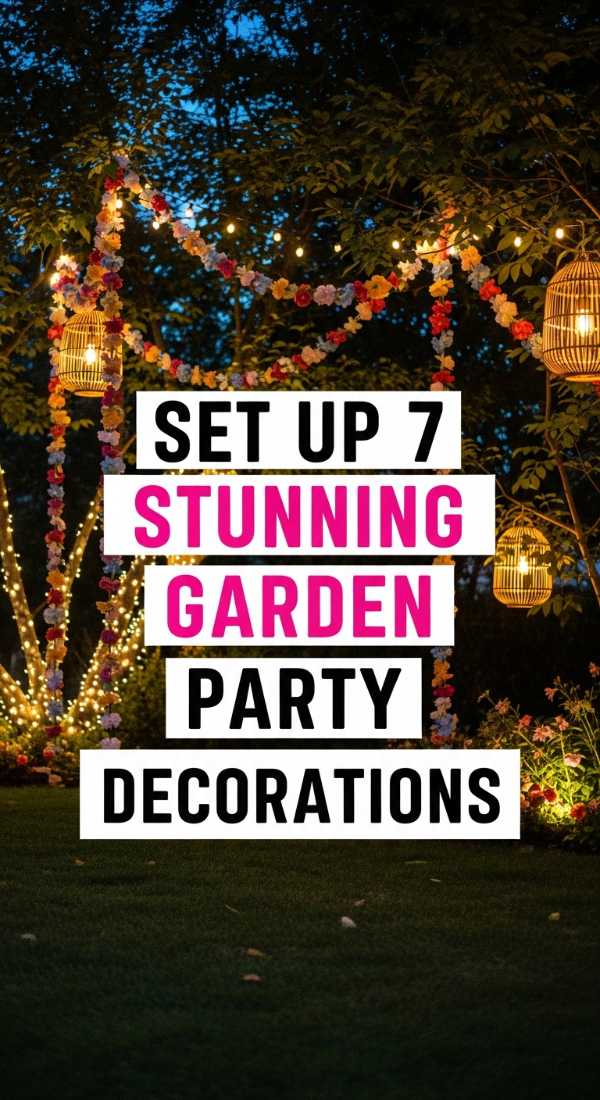 Set Up 7 Stunning Garden Party Decorations 69ecb07c0d567