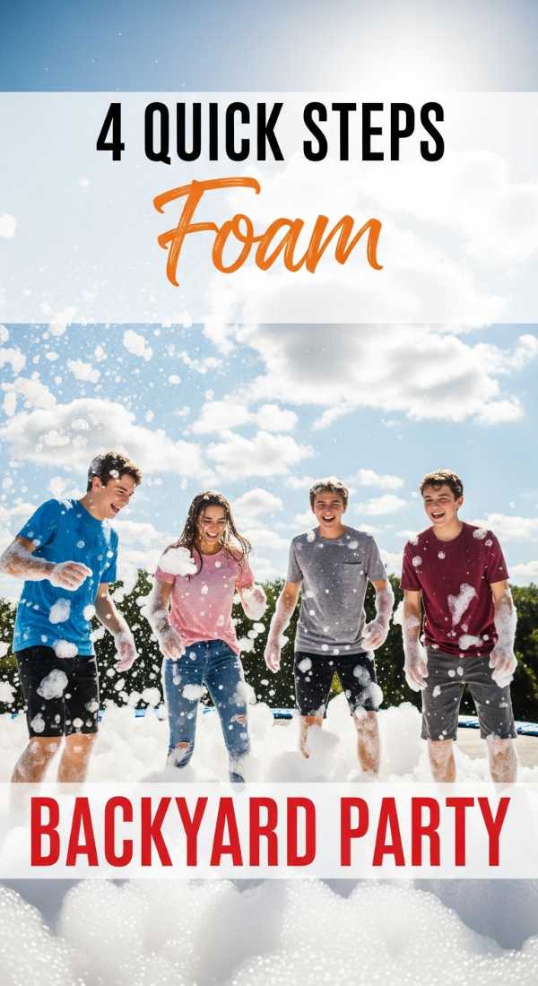 Set Up A Backyard Foam Party In 4 Quick Steps 69f2f1035727c