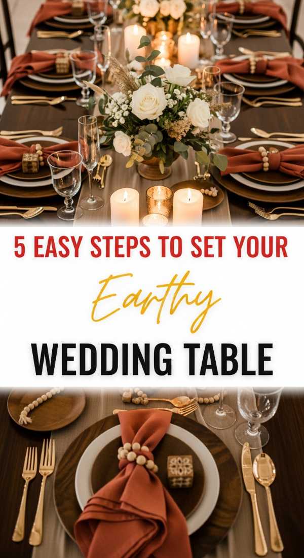 Set Your Earthy Wedding Table In 5 Easy Steps 69e4ae2bd89cc