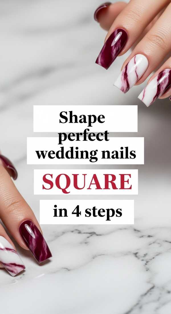 Shape Perfect Wedding Nails Square In 4 Steps 69ef9556a462c