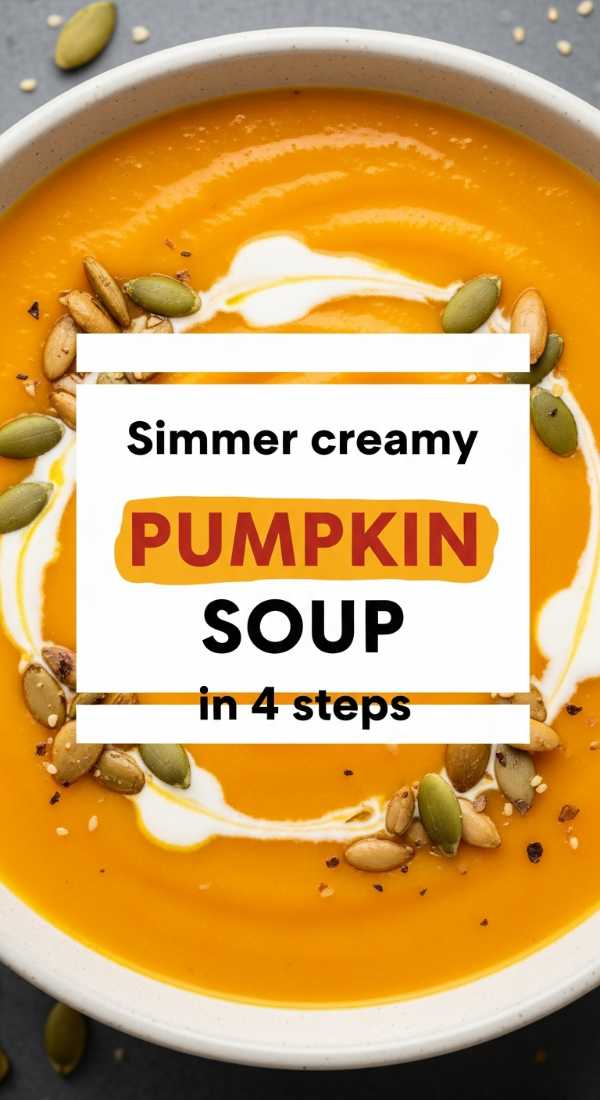 Simmer Creamy Pumpkin Soup In 4 Steps 69e8557940292