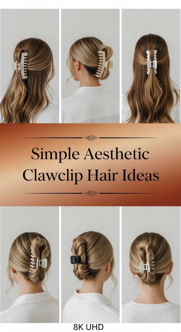 Simple Aesthetic Clawclip Hair Ideas 69ef49455ab1f