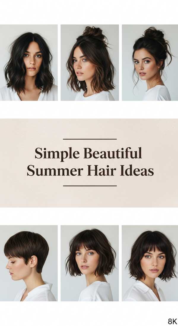 Simple Beautiful Summer Hair Ideas 69ecef9e88c47
