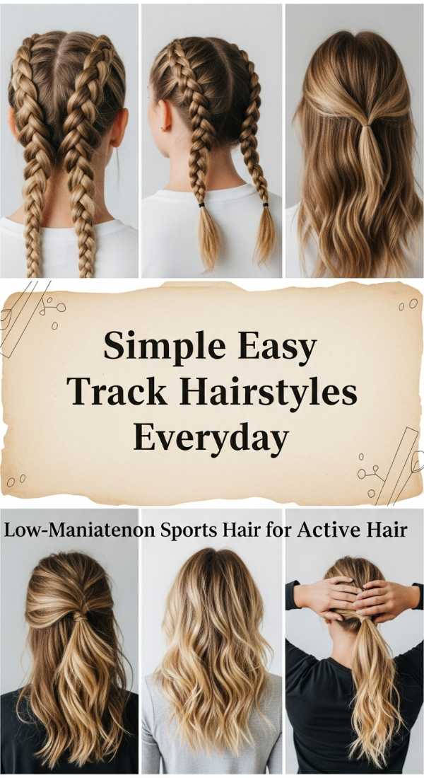 Simple Easy Track Hairstyles Everyday 69f261cc65661