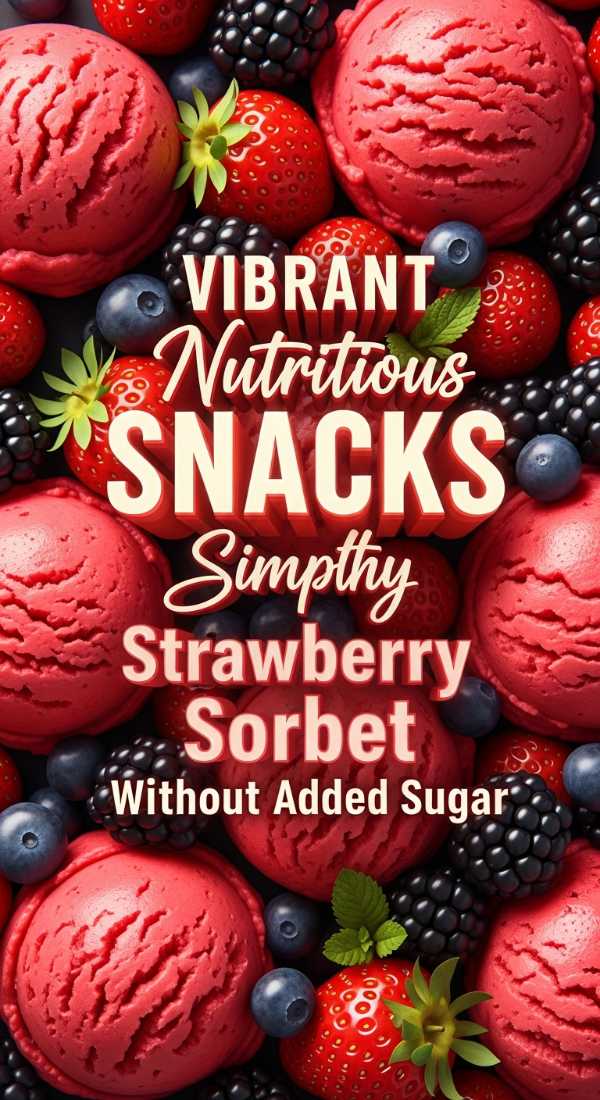 Simple Healthy Strawberry Sorbet Without Added Sugar 69dfd9576ee84