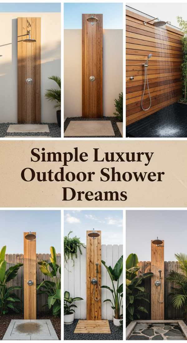 Simple Luxury Outdoor Shower Dreams 69ea60b35609a