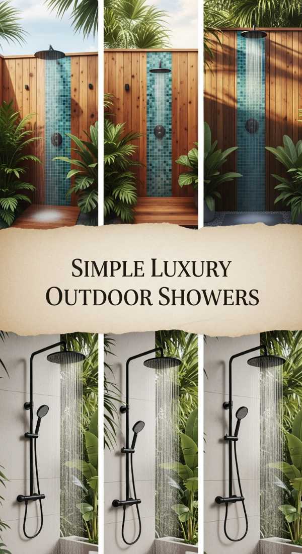 Simple Luxury Outdoor Showers 69efa35588520