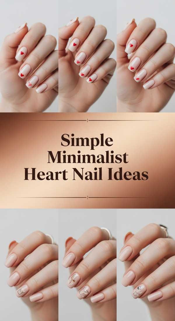 Simple Minimalist Heart Nail Ideas 69e350fcc909c