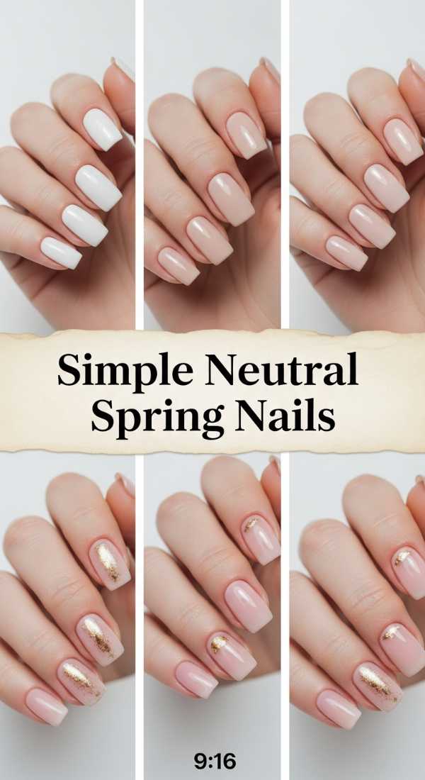 Simple Neutral Spring Nails 69f0cc23677c2